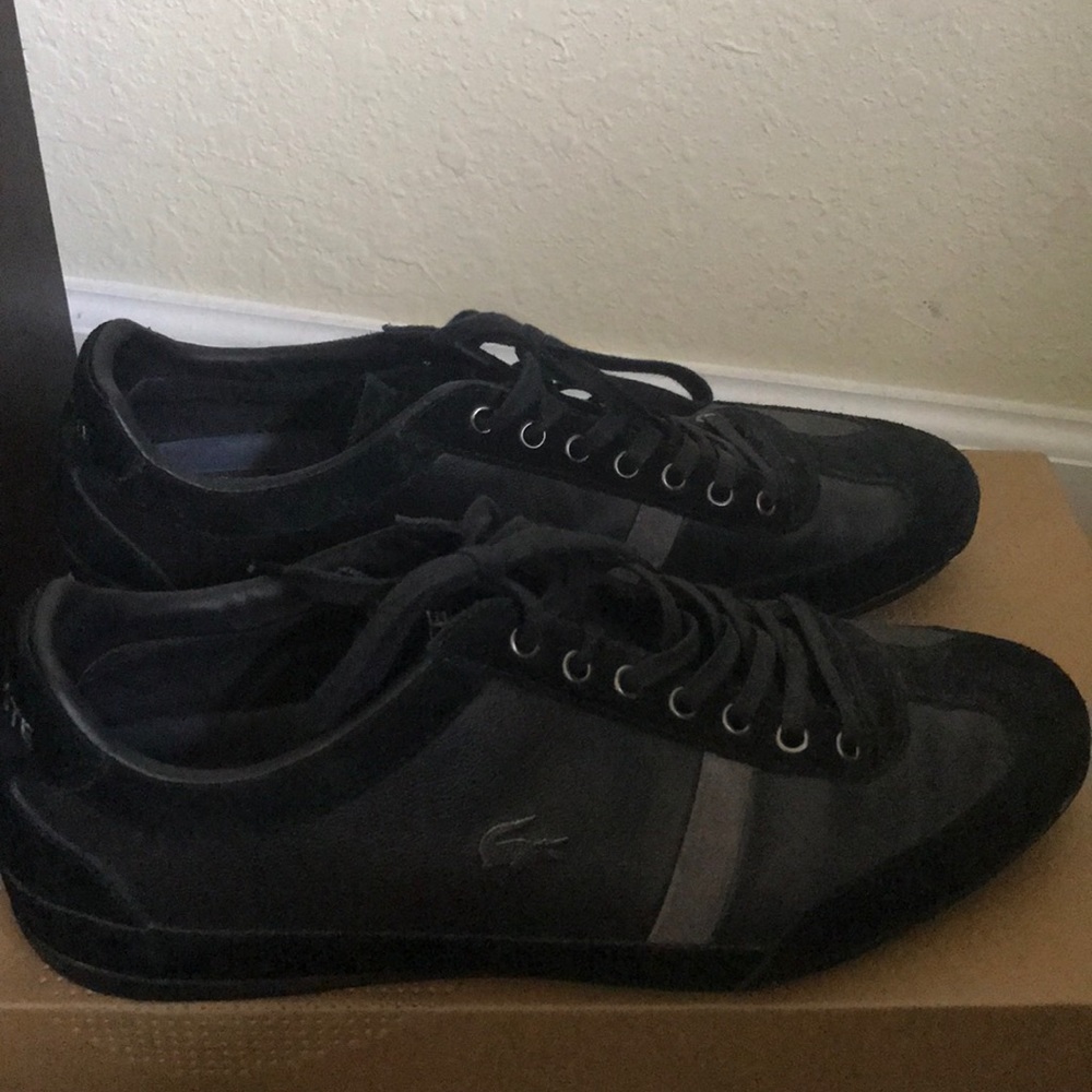 Black Lacoste shoes